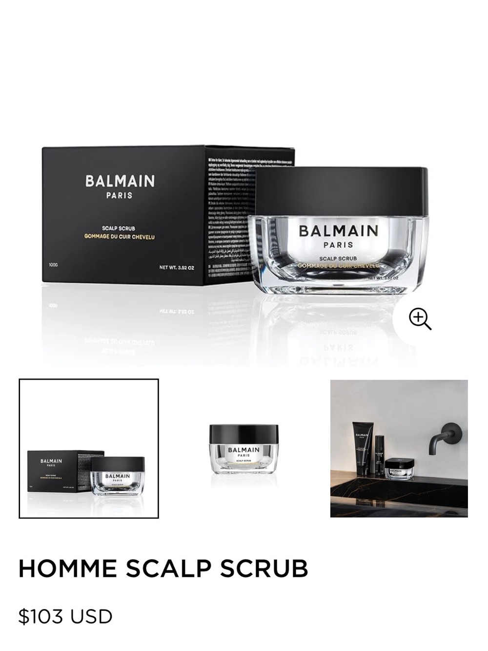 Balmain Homme Scalp Scrub - NIB